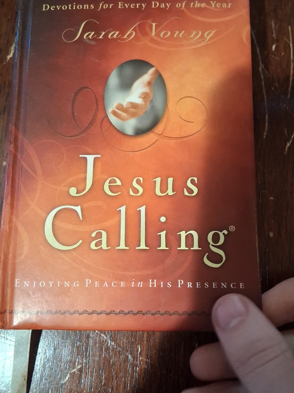 Jesus Calling by Sarah Young - Orange Hardcover Devotional